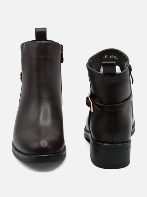 Bottines à zip - C M - Kiabi