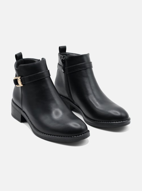 Bottines à zip - C M - Kiabi