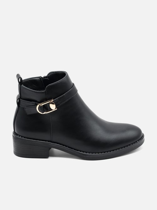 Bottines à zip - C M - Kiabi