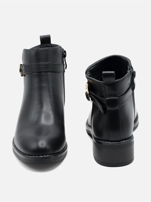 Bottines à zip - C M - Kiabi