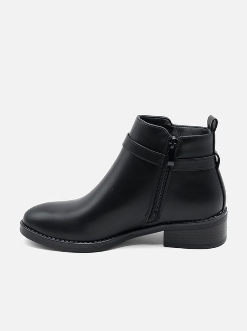 Bottines à zip - C M - Kiabi