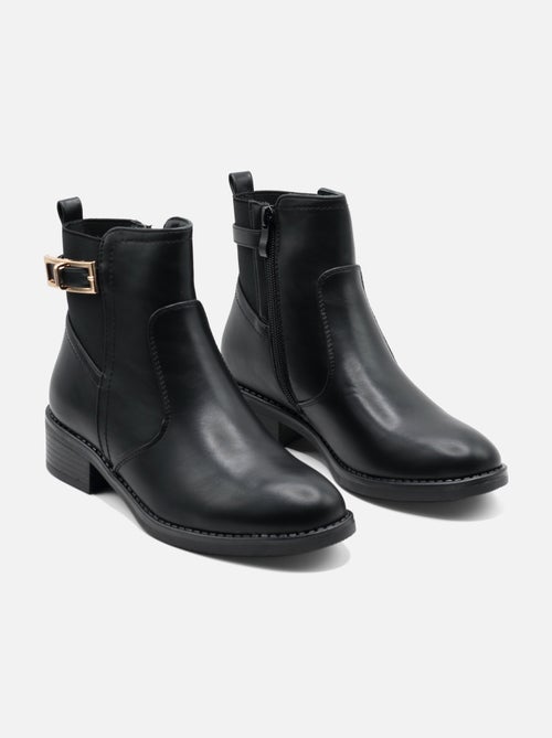 Bottines à zip - C M - Kiabi