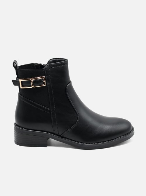 Bottines à zip - C M - Kiabi