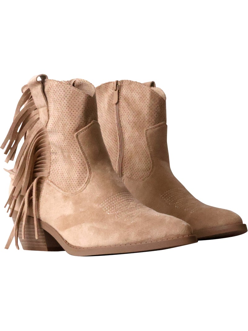 Bottines à Zip Findlay Beige - Kiabi