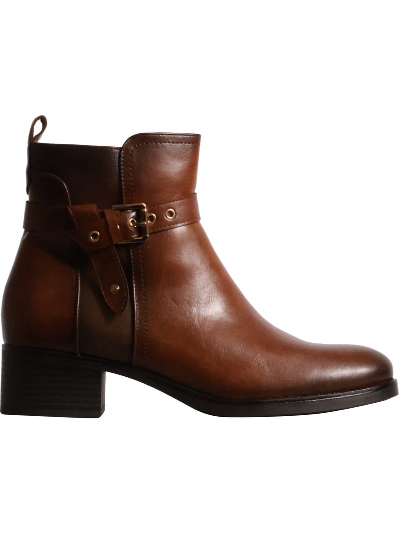 Bottines à zip findlay Camel - Kiabi