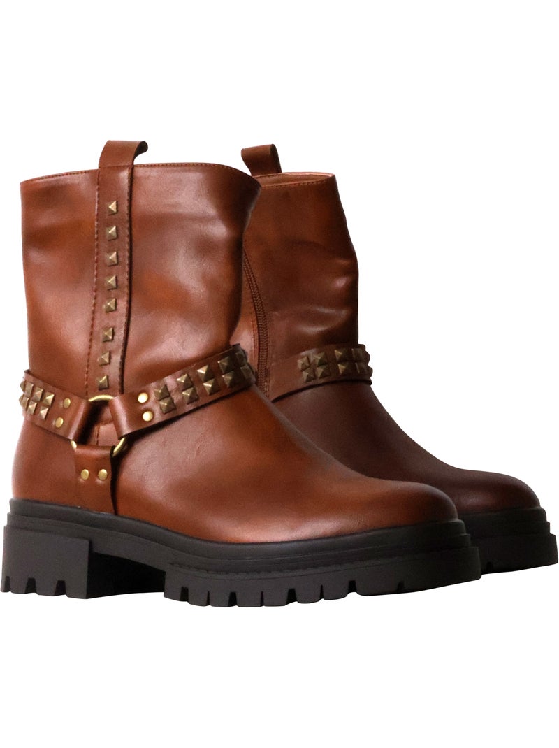 Bottines à Zip Findlay Camel - Kiabi