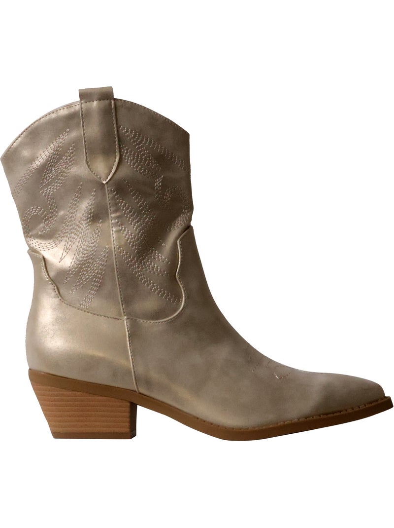 Bottines à Zip Findlay Doré/or - Kiabi