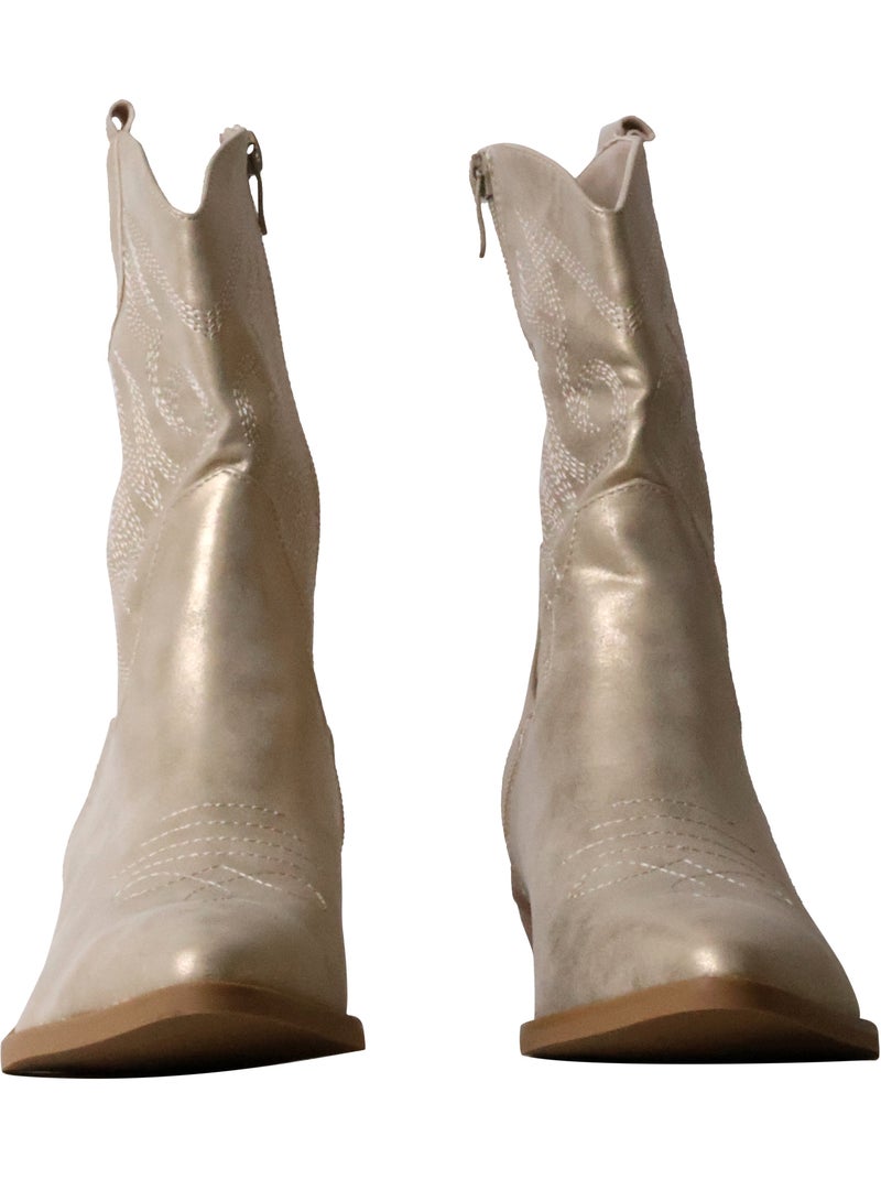 Bottines à Zip Findlay Doré/or - Kiabi