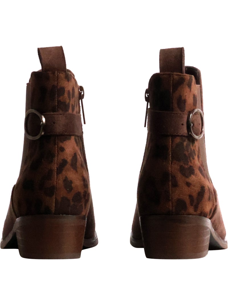 Bottines à zip findlay Marron - Kiabi
