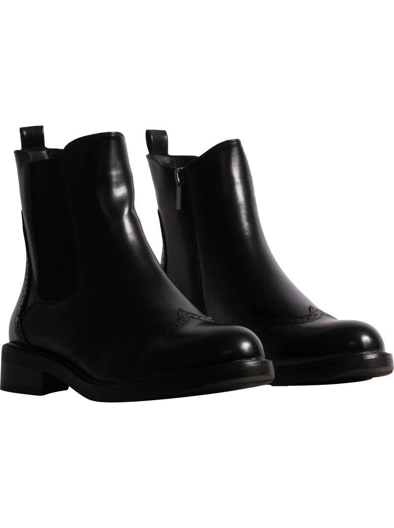 Bottines à zip findlay Noir - Kiabi