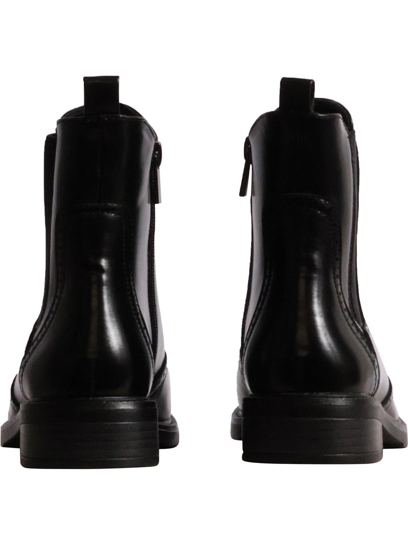 Bottines à zip findlay Noir - Kiabi