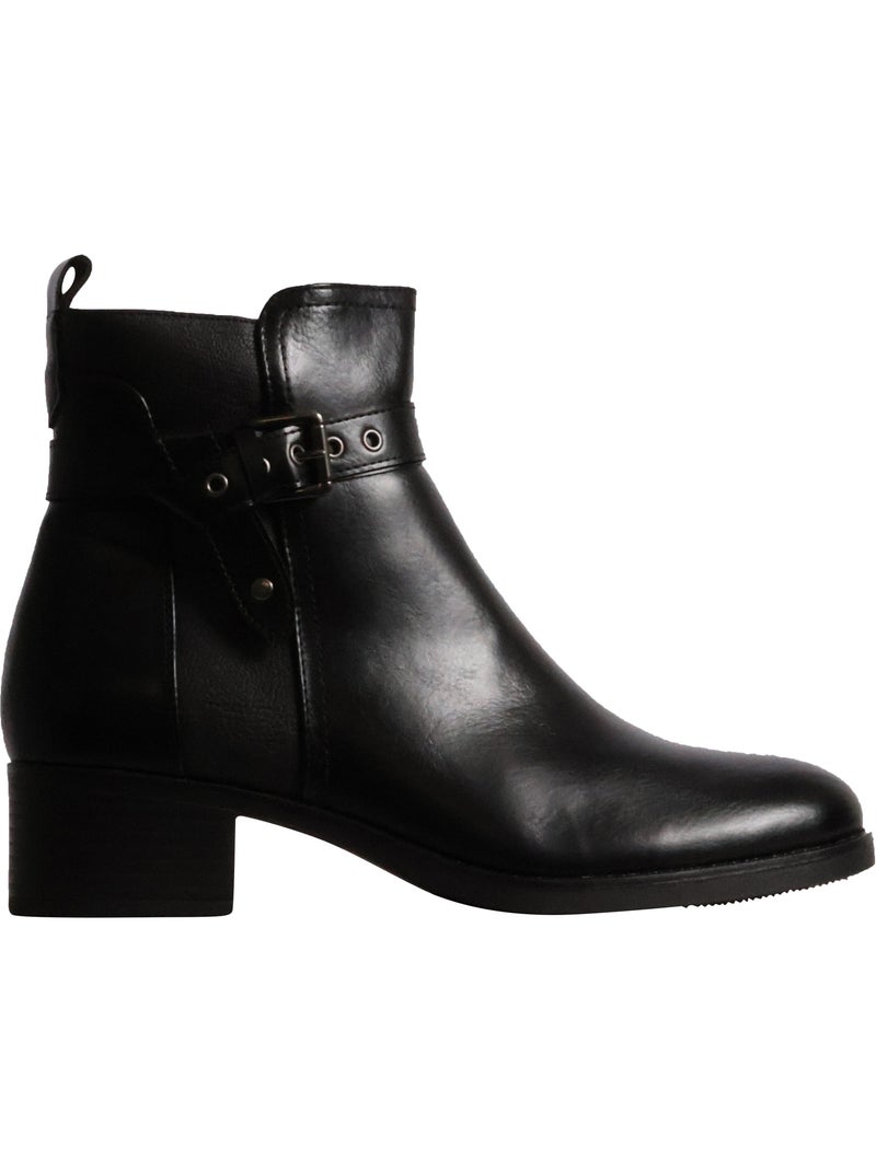 Bottines à zip findlay Noir - Kiabi