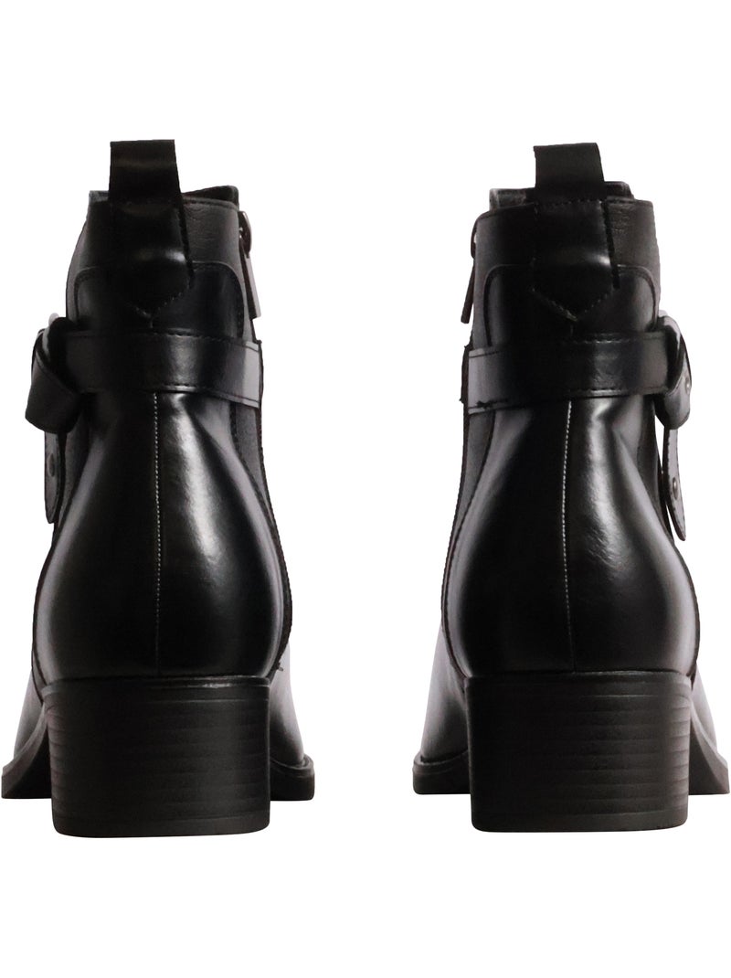 Bottines à zip findlay Noir - Kiabi