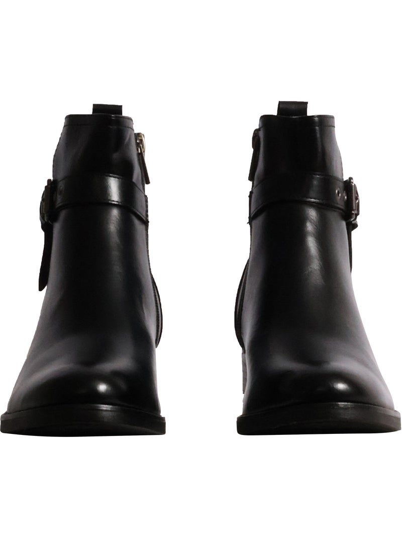 Bottines à zip findlay Noir - Kiabi