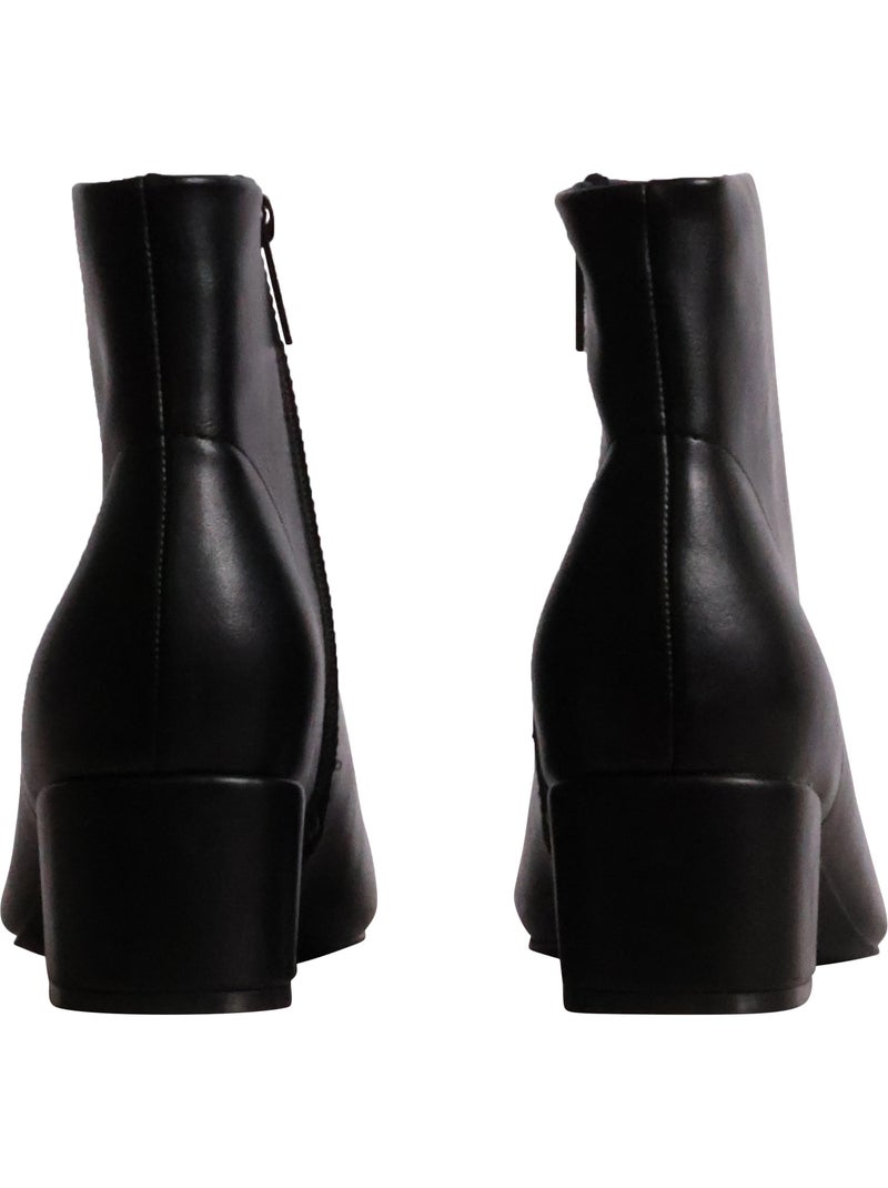 Bottines à zip findlay Noir - Kiabi