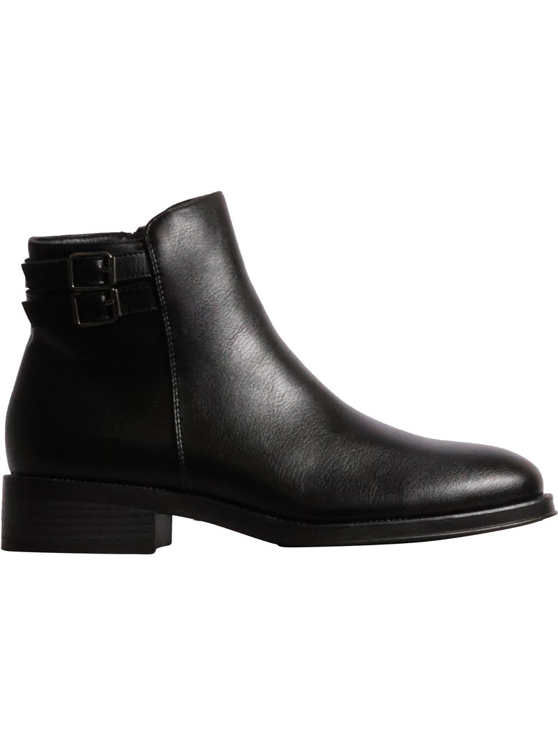 Bottines à zip findlay Noir - Kiabi