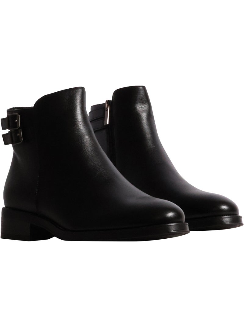 Bottines à zip findlay Noir - Kiabi
