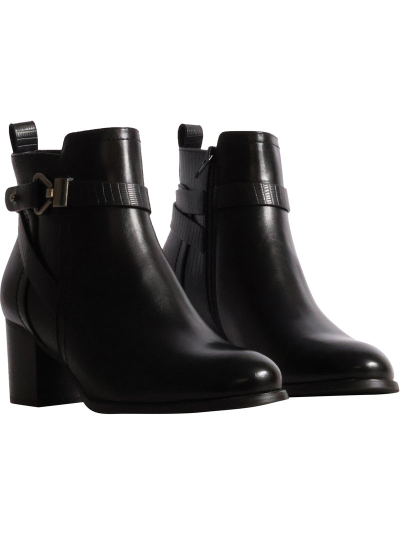 Bottines à zip findlay Noir - Kiabi