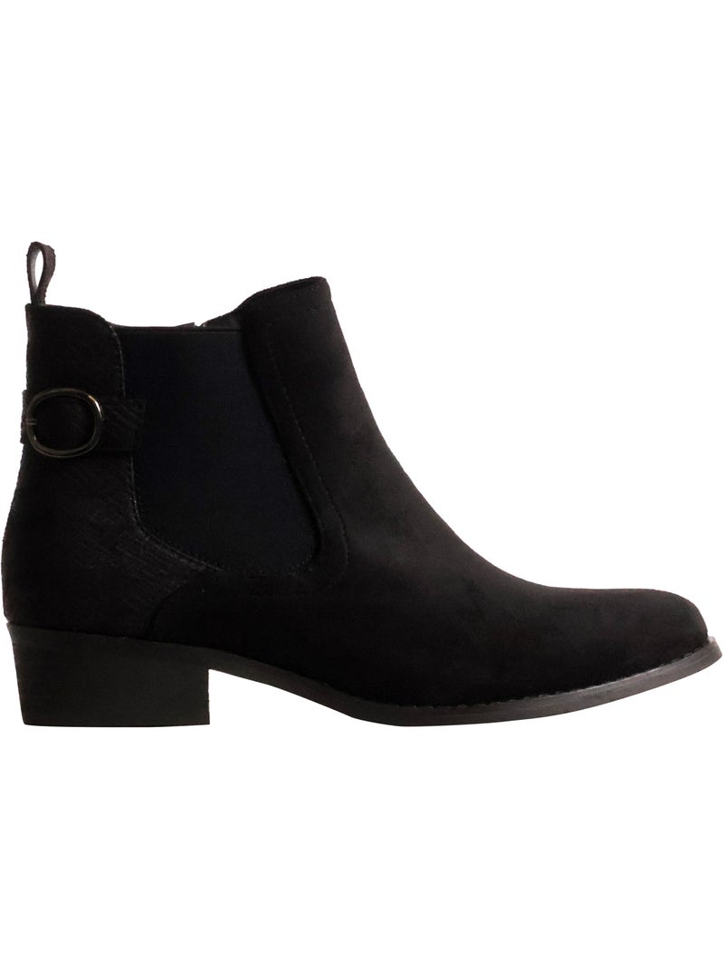 Bottines à zip findlay Noir - Kiabi