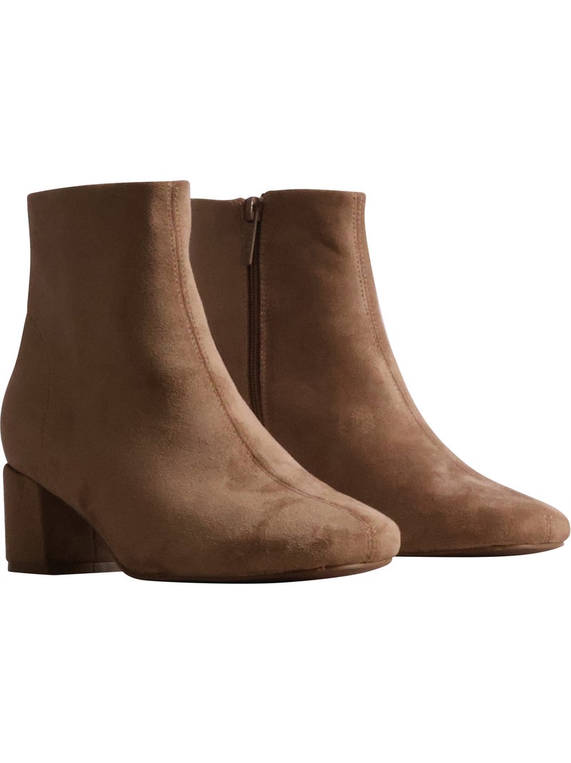 Bottines à zip findlay Taupe - Kiabi