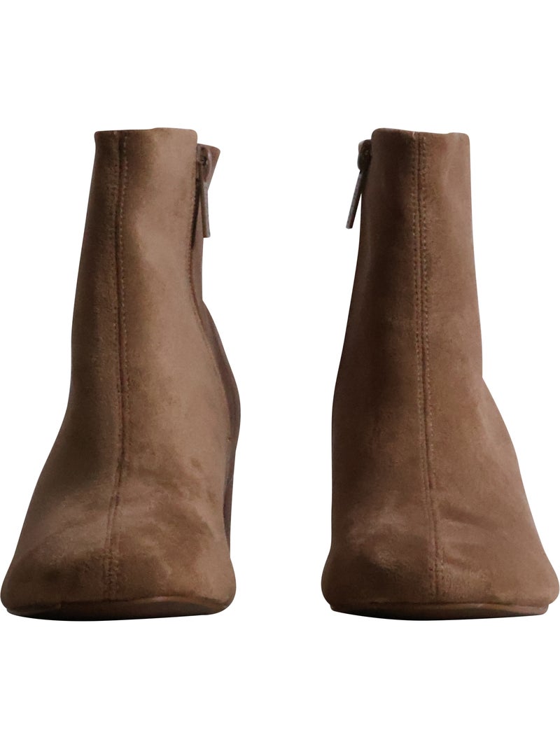 Bottines à zip findlay Taupe - Kiabi