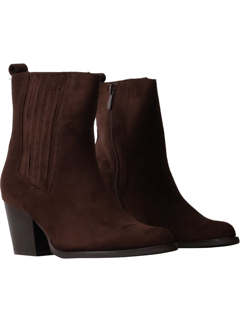Bottines à Zip Joia Marron - Kiabi