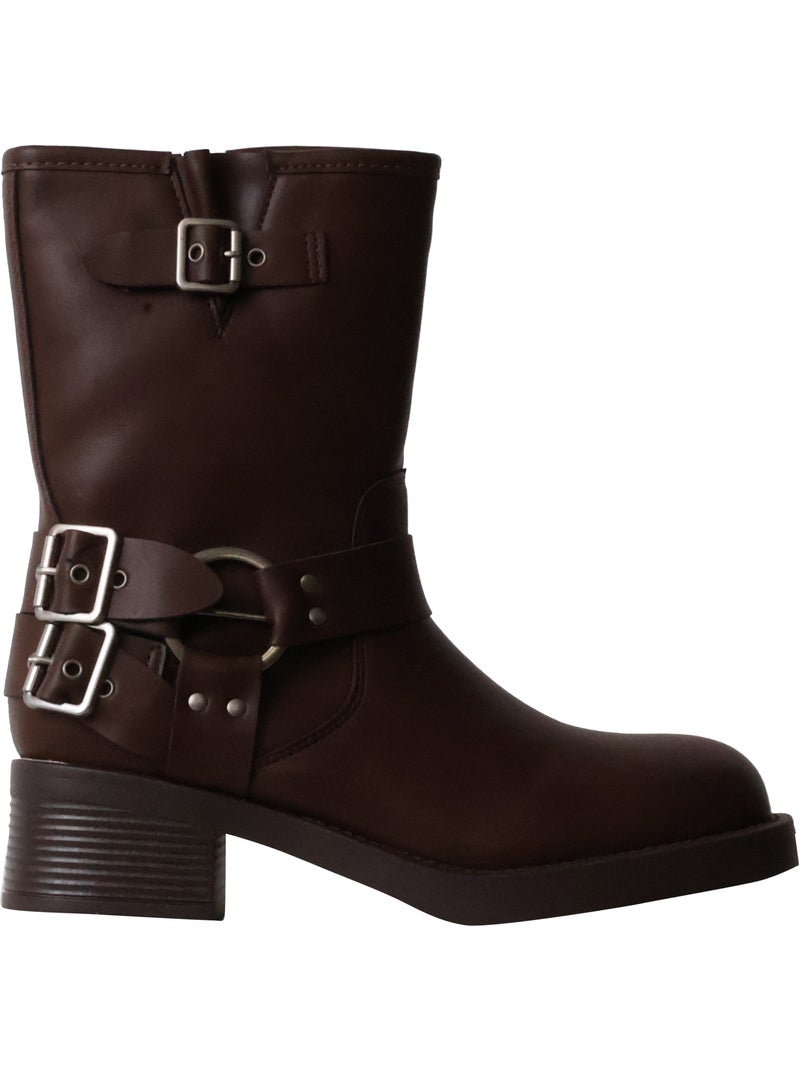 Bottines à Zip Joia Marron - Kiabi