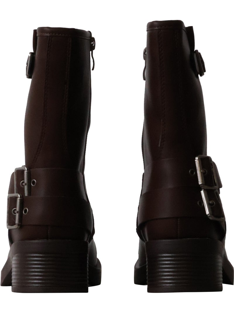 Bottines à Zip Joia Marron - Kiabi