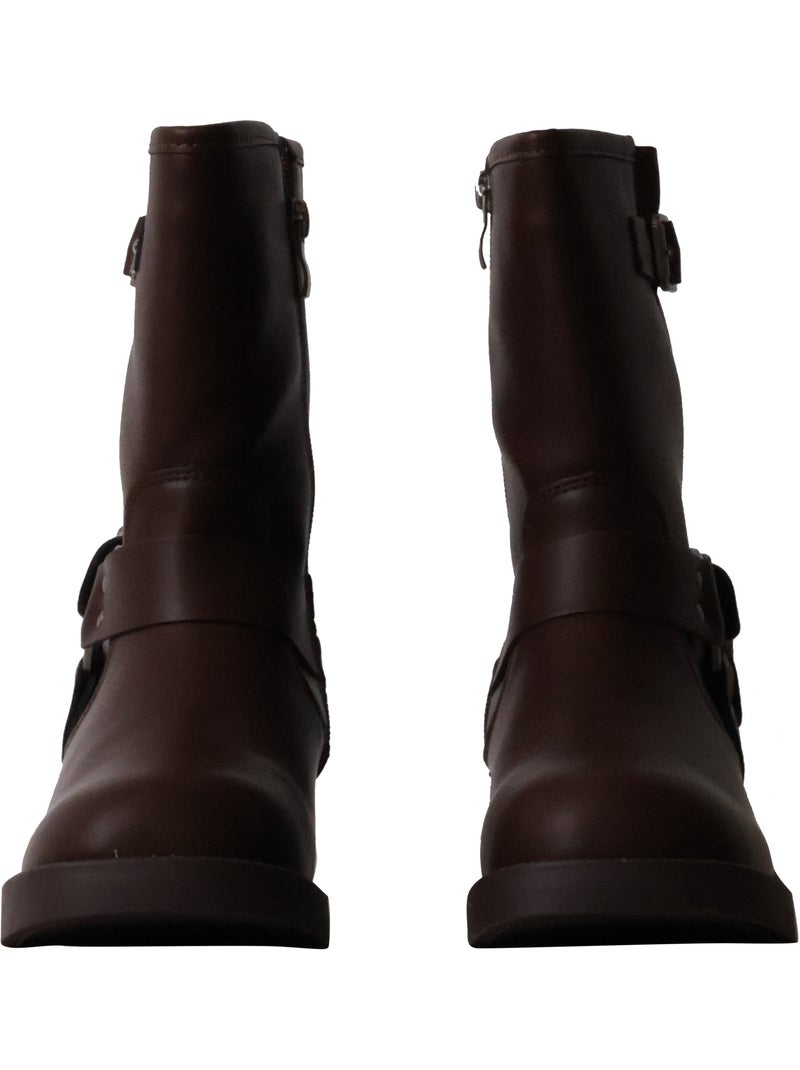 Bottines à Zip Joia Marron - Kiabi