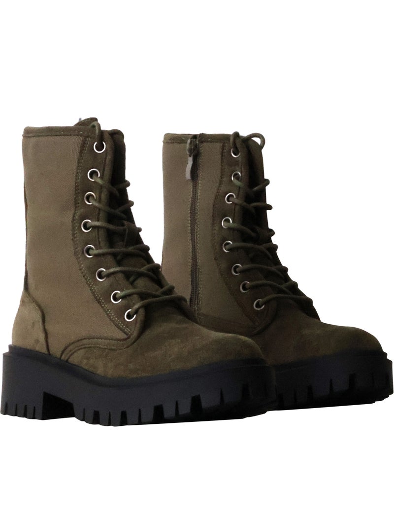 Bottines à Zip Joia Vert - Kiabi