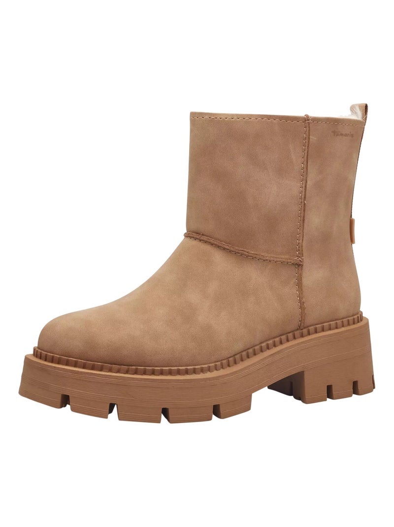 Bottines à Zip Tamaris Camel - Kiabi