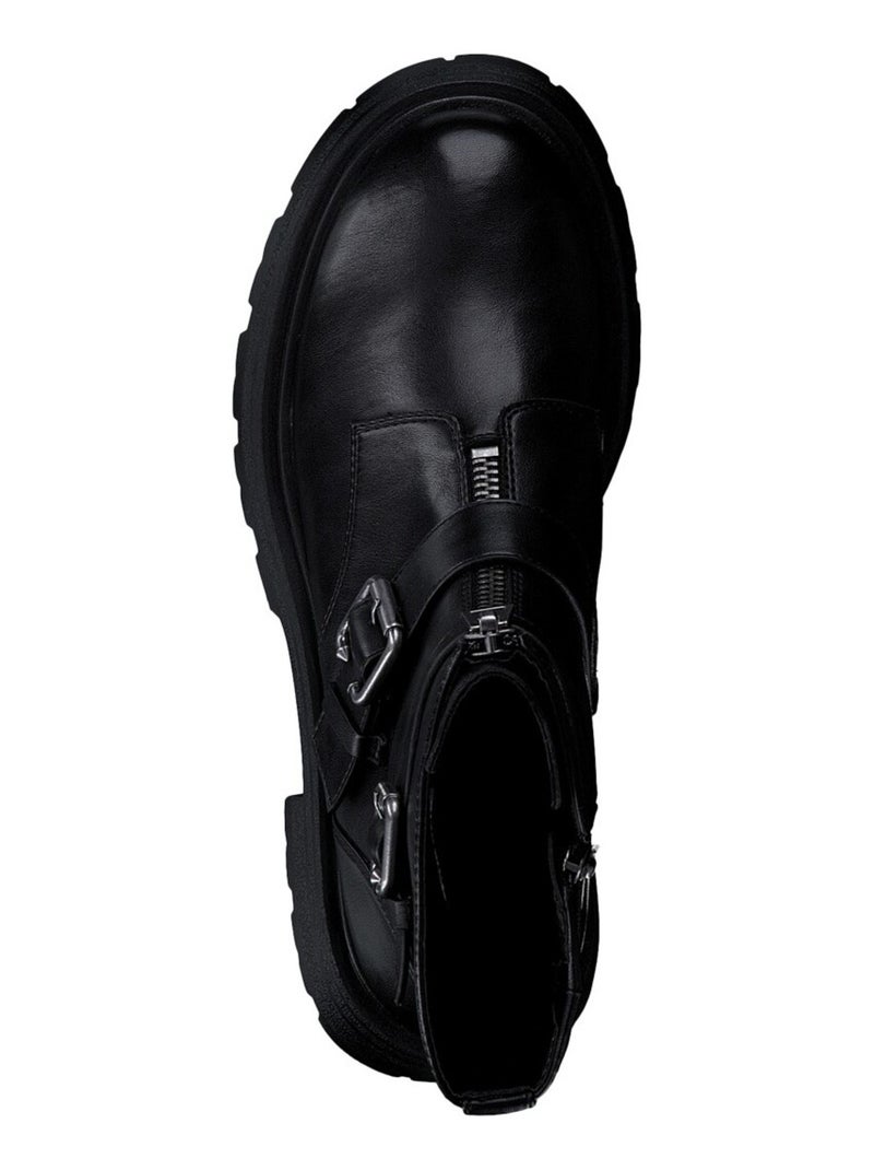 Bottines à Zip Tamaris Chelsea Noir mat - Kiabi
