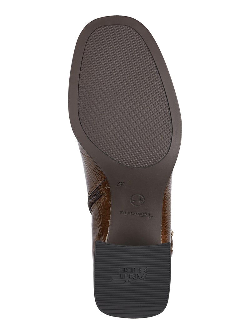 Bottines à Zip Tamaris Marron - Kiabi