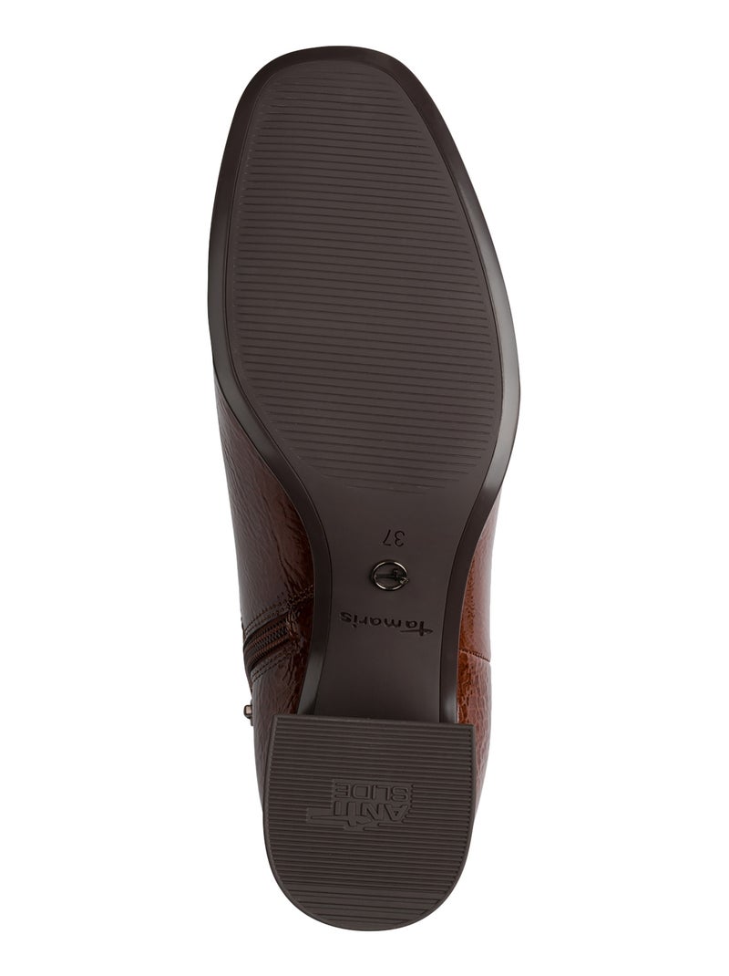 Bottines à Zip Tamaris Marron - Kiabi