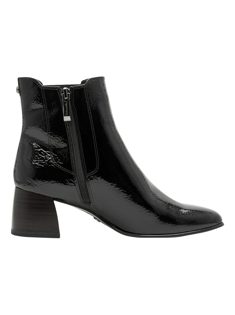 Bottines à Zip Tamaris Noir - Kiabi