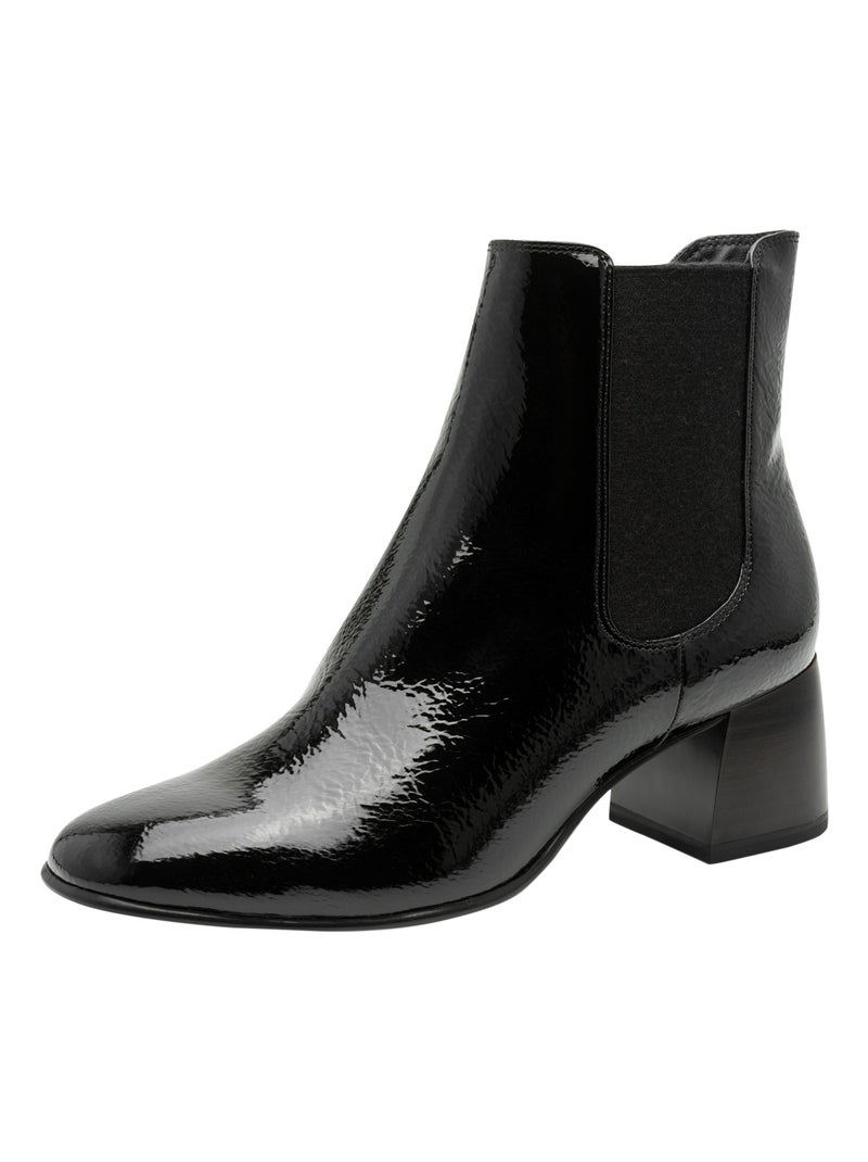 Bottines à Zip Tamaris Noir - Kiabi