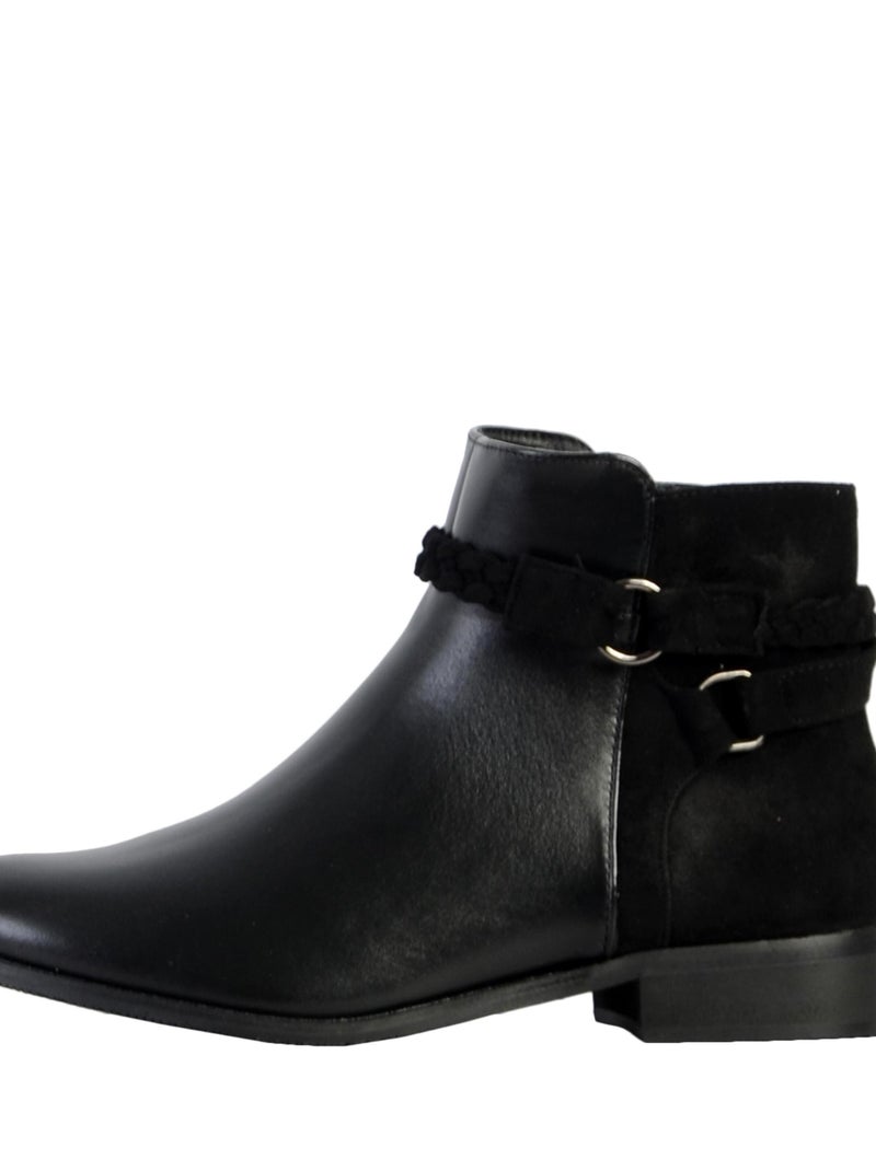 Bottines à Zip The Divine Factory Noir - Kiabi