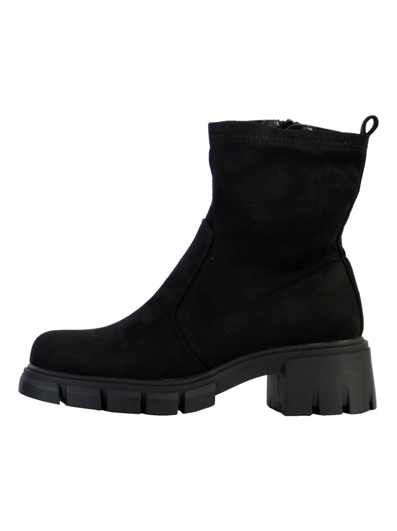Bottines à Zip The Divine Factory Noir - Kiabi