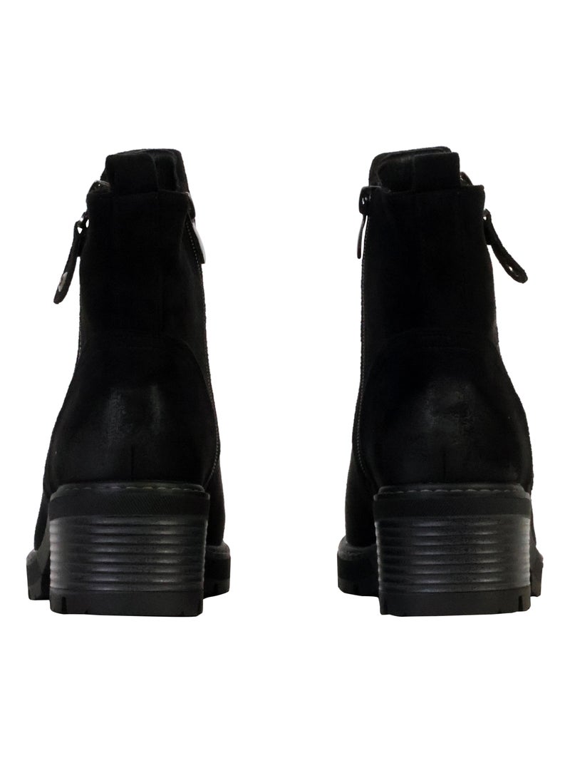 Bottines à Zip The Divine Factory Noir - Kiabi