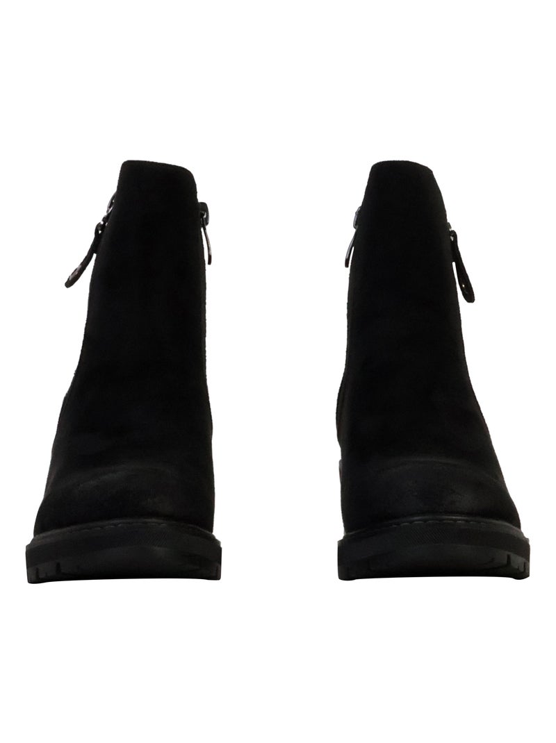 Bottines à Zip The Divine Factory Noir - Kiabi