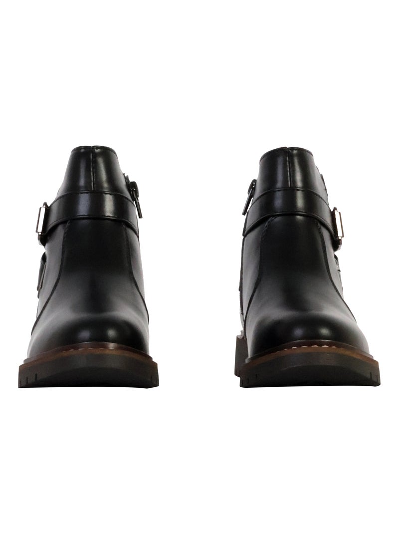 Bottines à Zip The Divine Factory Noir - Kiabi