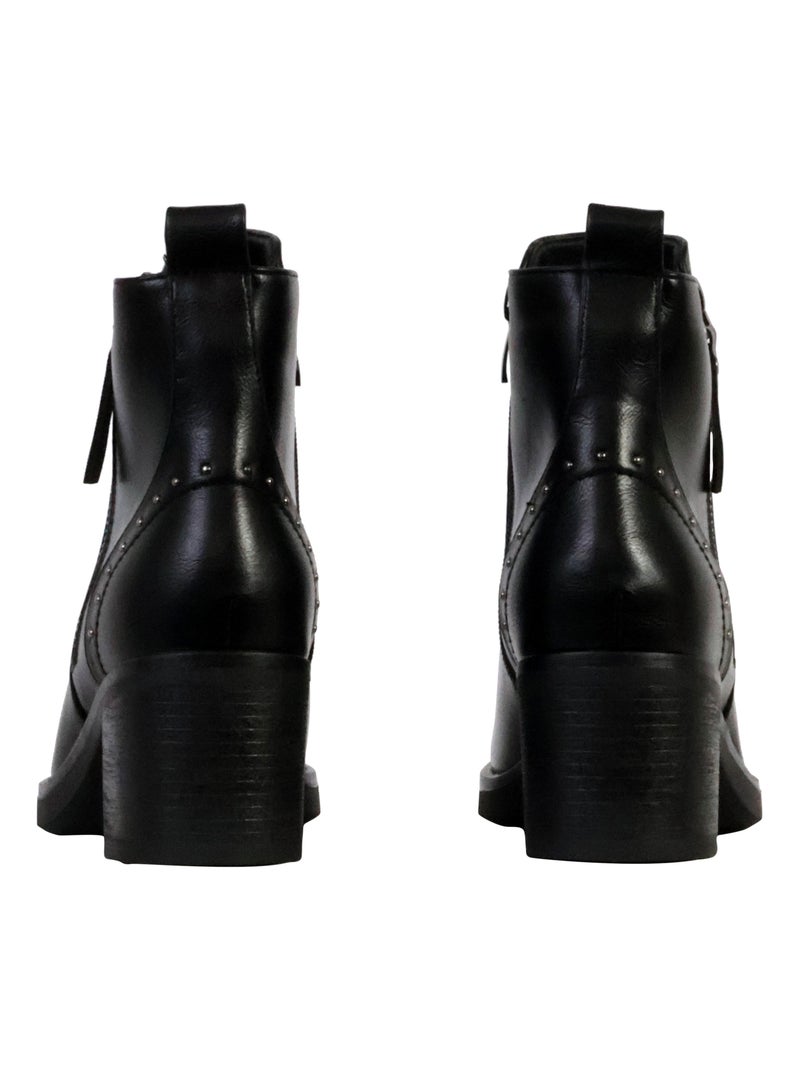 Bottines à Zip The Divine Factory Noir - Kiabi
