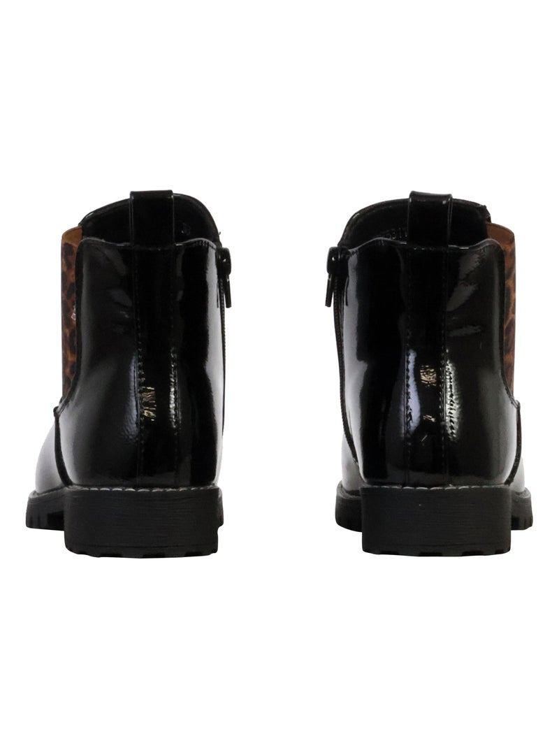 Bottines  à Zip The Divine Factory Noir Marron - Kiabi
