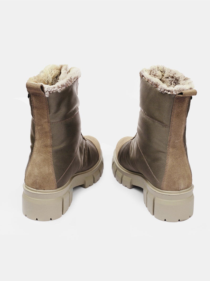 Bottines après-ski  confortables Beige - Kiabi