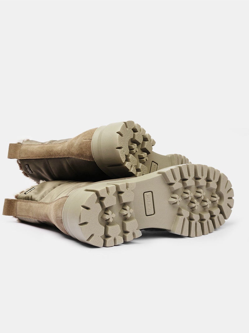 Bottines après-ski  confortables Beige - Kiabi