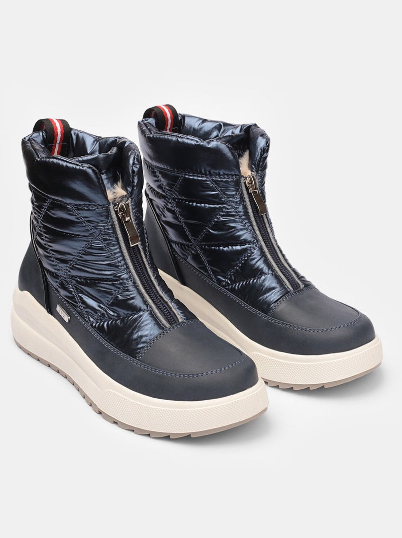 Bottines Après-Ski  Confortables Bleu - Kiabi