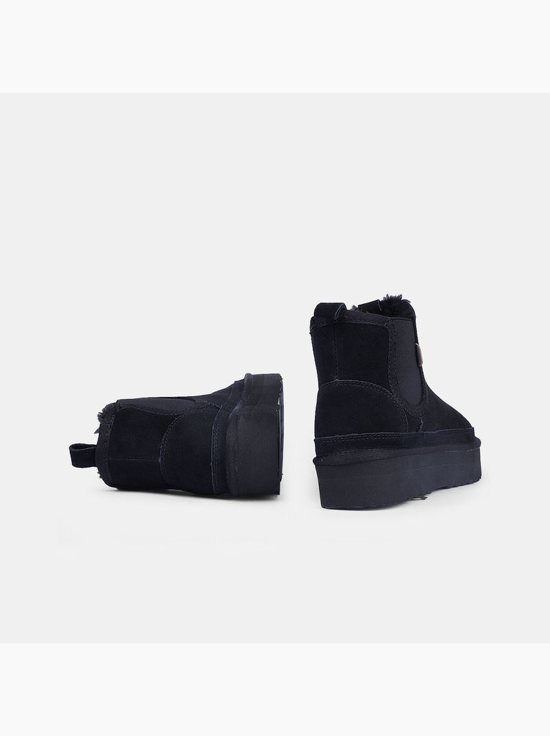 Bottines Après-Ski Confortables Noir - Kiabi