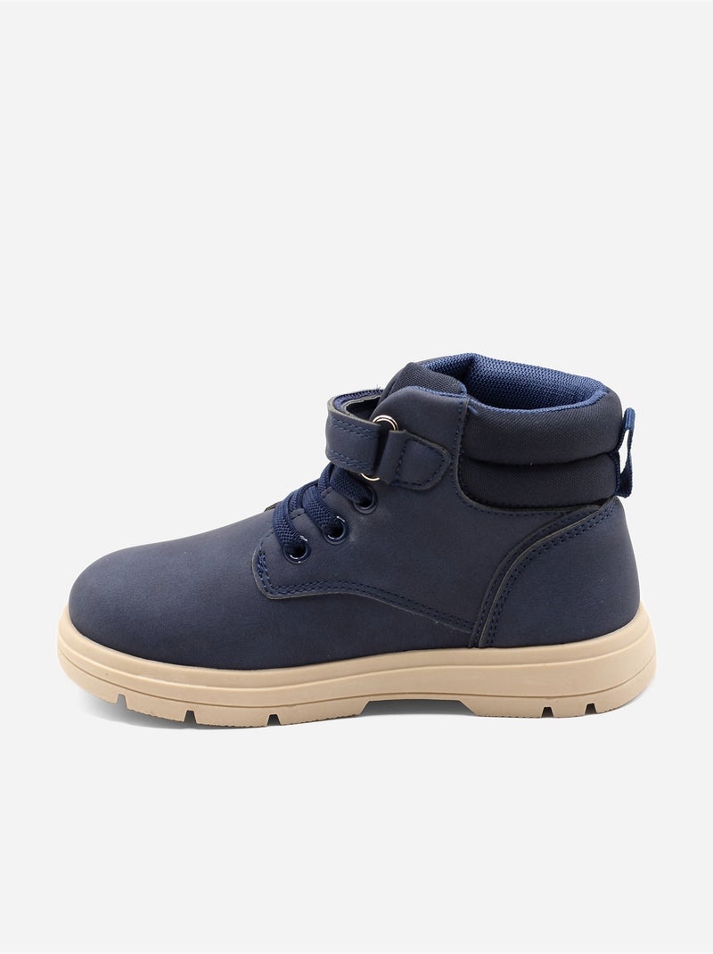 Bottines auto-agrippante Bleu foncé - Kiabi