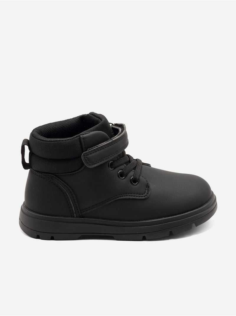 Bottines auto-agrippante Noir - Kiabi