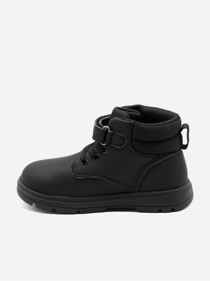 Bottines auto-agrippante Noir - Kiabi
